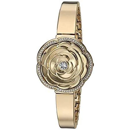 特別価格Armitron Women's 75/5682MPGP Genuine Crystal Accented Gold-Tone Bangle Watc好評販売中