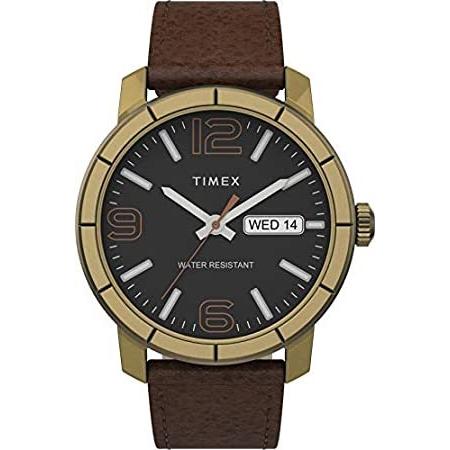 特別価格Timex Mod44 44mm レザーストラップウォッチ - ゴールド/ブラウン/ブラック - TW2T72700好評販売中
