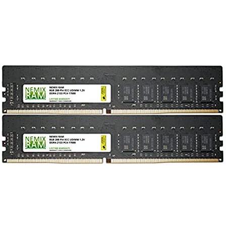 特別価格16GB (2x8GB) DDR4-2133MHz PC4-17000 ECC UDIMM 1Rx8 1.2V NEMIX RAMによるバッファードサ好評販売中