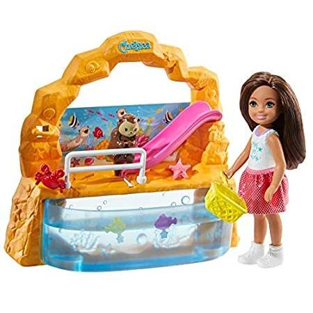 銀座通販サイト 特別価格​Barbie Club Chelsea Doll and Aquarium Playset， 6-Inch Brunette， with Acces好評販売中