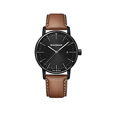 特別価格Wenger Urban Classic Watch Black Dial, Brown Leather Strap好評販売中｜pyonkichishouten