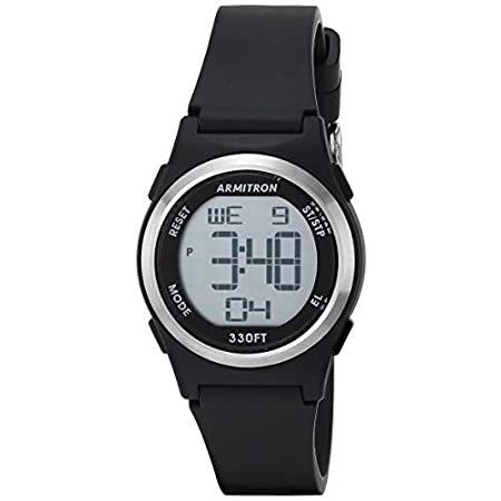 特別価格Armitron Sport Women's Quartz Sport Watch with Resin Strap, Black, 14 (Mode好評販売中 Sport Women\u0027s 45⁄7012PRSV Purple and Silver-Tone Digital Watch