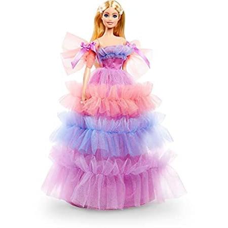 特別価格Barbie Birthday Wishes Doll (Blonde, 13-Inch), Wearing Ruffled Gown, with D好評販売中