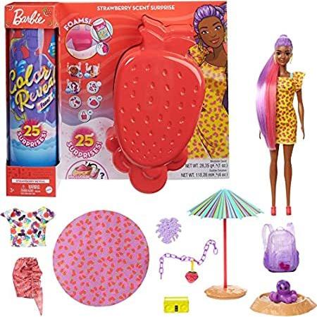 特別価格Barbie Color Reveal Foam! Doll & Pet Friend with 25 Surprises: Scented Bubb好評販売中 Barbie Color Reveal Foam Doll (Strawberry Scent) \u0026 Pet Friend with