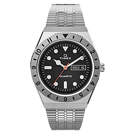 特別価格Timex 38 mm Q Timex Color Series Stainless Steel Case Silver/Black/Silver 1好評販売中