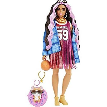 特別価格Barbie Extra Doll #13 in Basketball Jersey Dress & Accessories, with Pet Co好評販売中