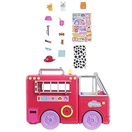 特別価格Barbie Chelsea Fire Truck Playset, Chelsea Doll (6 inch), Fold Out Firetruc好評販売中