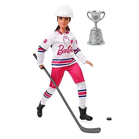 特別価格Barbie Winter Sports Hockey Player Brunette Doll, Curvy Shape (12 in) with 好評販売中