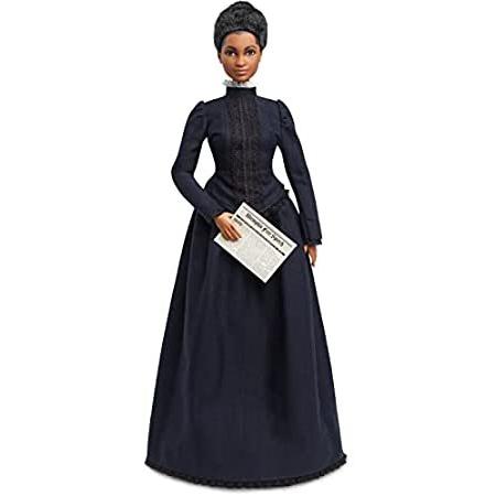 特別価格Ida B. Wells Barbie Inspiring Women Doll Wearing Blue Dress, with Newspaper好評販売中