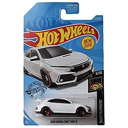 特別価格Hot Wheels 2018 Honda Civic Type R, [White] 171/250 Nightburnerz 5/10好評販売中