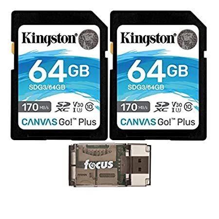 特別価格Kingston 64GB SDXC キャンバス Go Plus 170MB/s 読み取りメモリーカード (SDG3/512GB、2パック) フォーカ好評販売中｜pyonkichishouten