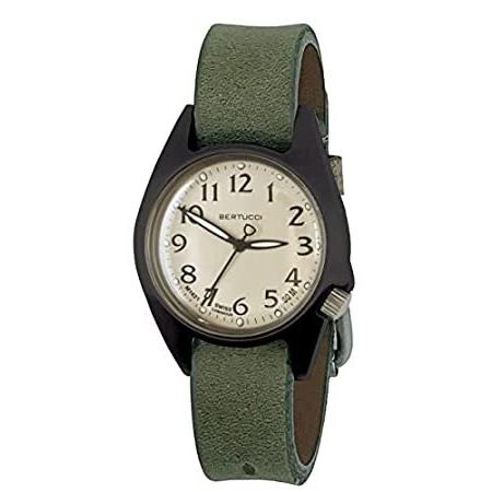特別価格BERTUCCI Women's M-2RA 18505 Liguria Olive 35mm Sand Dial Field Watch好評販売中