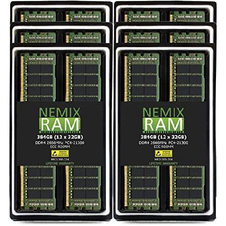 NEMIX RAM 384GB (12x32GB) DDR4-2666MHz PC4-21300 ECC RDIMM 2Rx4 1.2V