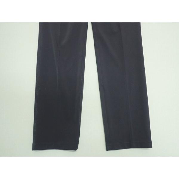 LANVIN SPORT ストレッチ綿 黒パンツ レディース ランバン スポール LANVIN SPORT ワイドロングパンツ