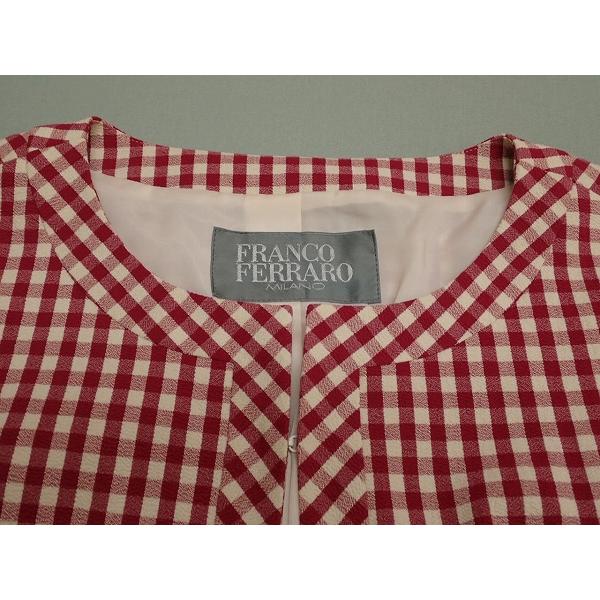 【美品✨】定価60,000円❤️フランコフェラーロ✨サイズ1ノーカラージャケット 美品✨】定価60,000円❤️フランコフェラーロ✨サイズ1ノー