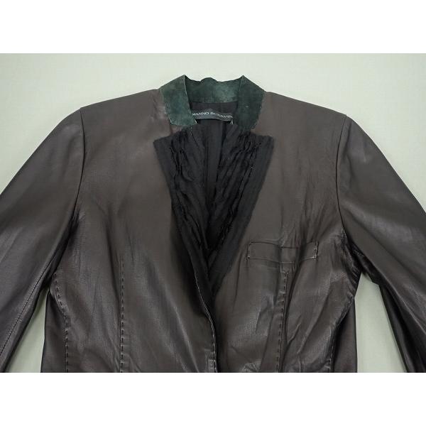 ERMANNO SCERVINO レザージャケット△エルマノシェルビーノ/イタリア製 