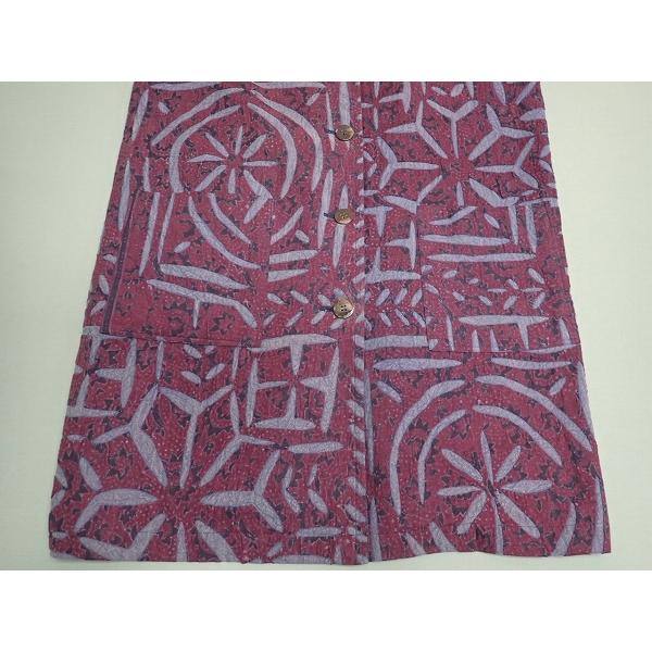 古玩堂 デザインコート△総柄/インディゴ/和柄/コガンドウ/@A1/23*10*1