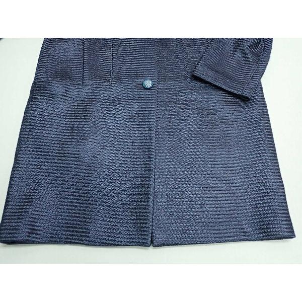 LA JOCONDE ノーカラーコート・38△ラジョコンダ/ラピーヌ/紺/24