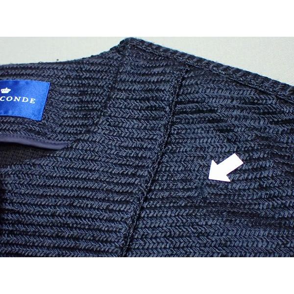 LA JOCONDE ノーカラーコート・38△ラジョコンダ/ラピーヌ/紺/24