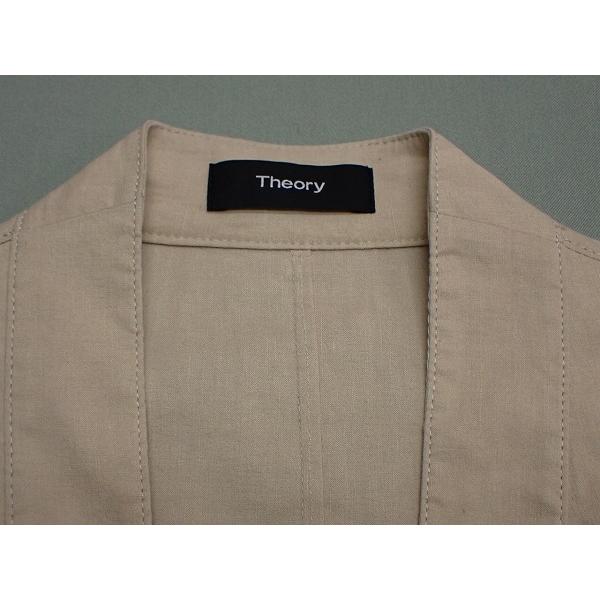 theory（セオリー） ノーカラージャケット・2△セオリー/リネンベース