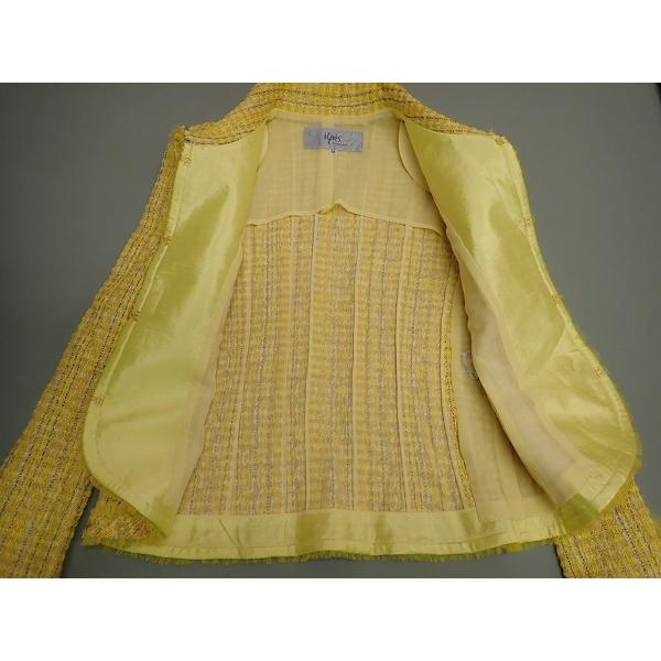 ignes　スカートスーツ 38　オレンジ系　銀座マギー ignes スカートスーツ 38 オレンジ系 銀座マギー ignes スカート