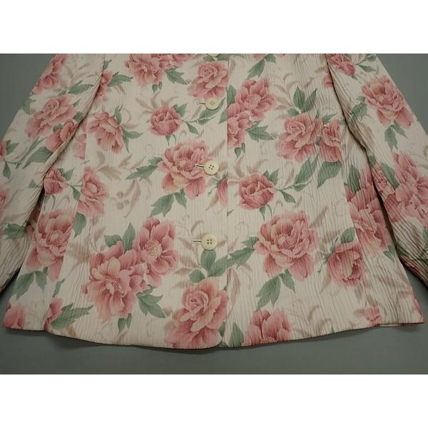 LAPINE BLANCHE（ラピーヌブランシュ） LAPINE ROUGE 花柄 ノーカラー