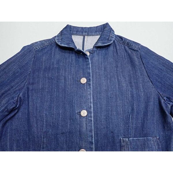 マドモアゼルノンノン 　良品　シャツ　インディゴ　ポケット　デニム マドモアゼルノンノン 良品 シャツ インディゴ ポケット デニム - メルカリ