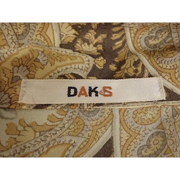 未使用に近い★DAKS ダックス ペィズリー柄 素敵なワンピース サイズ40 DAKS（ダックス） 送料無料 ペイズリー柄ブラウス・9R▽ダックス/7分袖