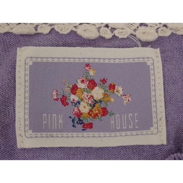 PINK HOUSE（ピンクハウス） コットンニットカーディガン△ピンク