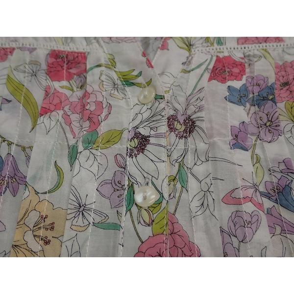 LAURA ASHLEY（ローラアシュレイ） 送料無料 シルク混 花柄ブラウス 