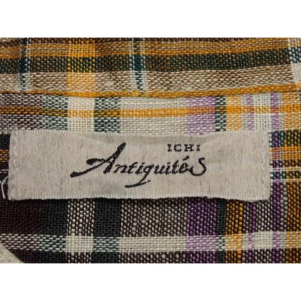 アンティーク　チュニックシャツ ICHI Antiquites (イチアンティークス) コットンリネン