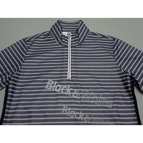 新品Black&White スポーツシャツ M Black＆White 送料無料 ブラックアンドホワイト SPORT ハーフ