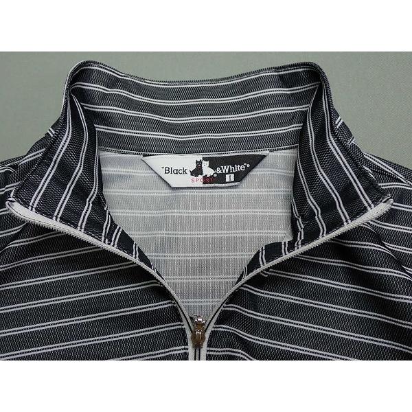 新品Black&White スポーツシャツ M Black＆White 送料無料 ブラックアンドホワイト SPORT ハーフ