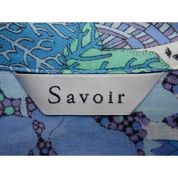 送料無料 Savoir リバティブラウス・M▽サヴォア/未使用品/LIBERTY/7分