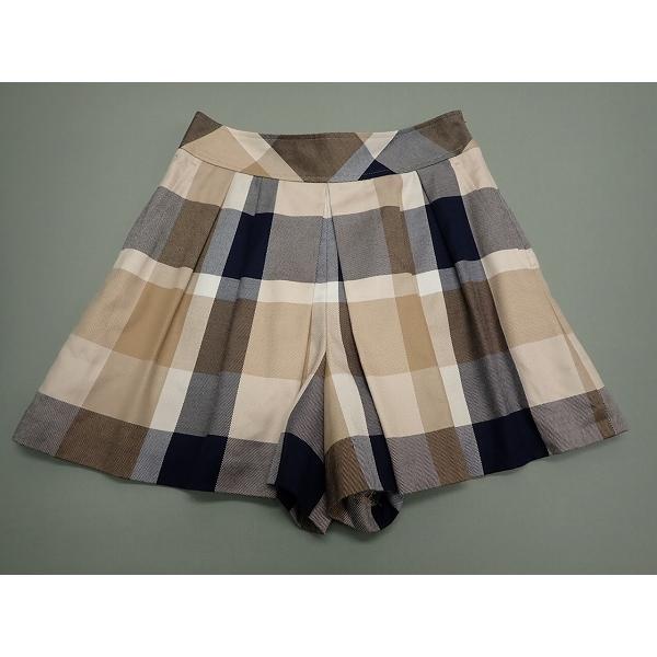 【美品】BLUE LABEL クレストブリッジチェック　キュロット 36 BLUE LABEL CRESTBRIDGE（ブルーレーベルクレストブリッジ