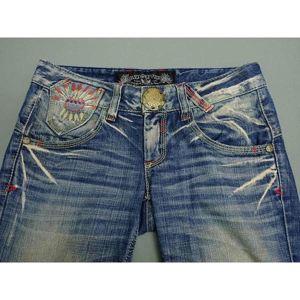 RED PEPPER（レッドペッパー） ブーツカットジーンズ・25△レッド