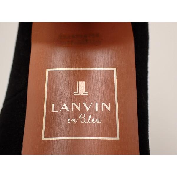 LANVIN en Bleu リボンパンプス・23cm☆日本製/ランバンオン