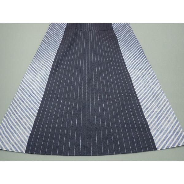 送料無料 PINORE 切替プリント ワンピース・38◇ピノーレ/22*6*2-16