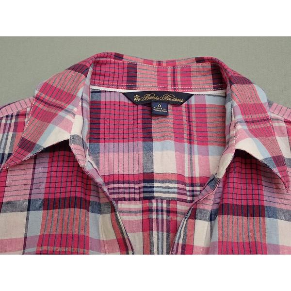 BROOKS BROTHERS シャツワンピース・0◇ブルックスブラザーズ/ノースリ  