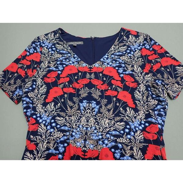 LAURA ASHLEY（ローラアシュレイ） 花柄ワンピース・UK14◇ローラ