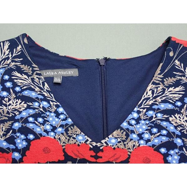 LAURA ASHLEY（ローラアシュレイ） 花柄ワンピース・UK14◇ローラ