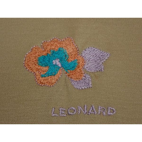LEONARD 半袖ワンピース　Ｍ　綿100% LEONARD（レオナール） ワンピース・M◇レオナール/半袖/レディース