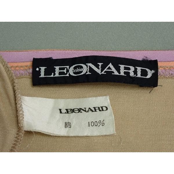 LEONARD 半袖ワンピース　Ｍ　綿100% LEONARD（レオナール） ワンピース・M◇レオナール/半袖/レディース