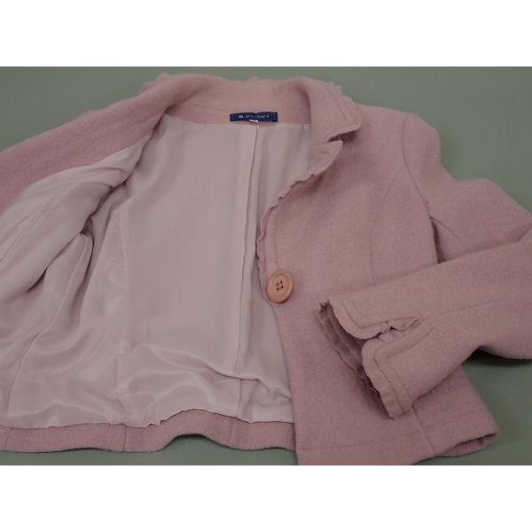 ふくちゃん様　エムズグレイシー　ピンク フリル襟 ジャケット M'S GRACY（エムズグレイシー） ウールジャケット□エムズグレイシー