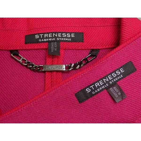 STRENESSE セットアップ・36□ストラネス/スカートスーツ/ウール/22*11 