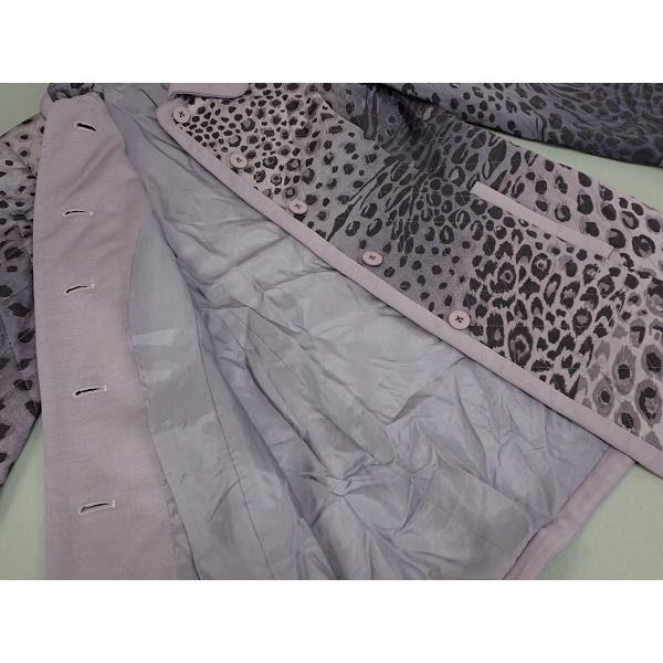 レオナールの軽いシルクキルティングコートジャケット LEONARD FASHION キルティングコート・M□レオナール/レオパード