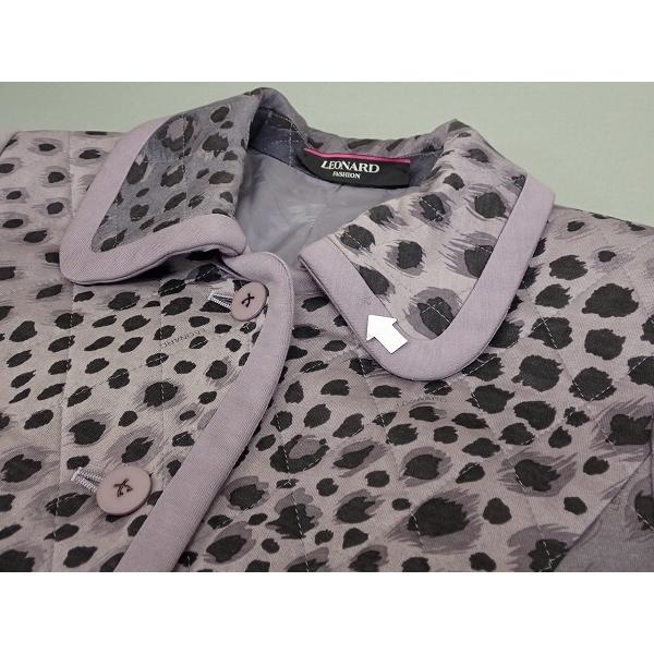 レオナール キルティングコート LEONARD FASHION キルティングコート・M□レオナール/レオパード