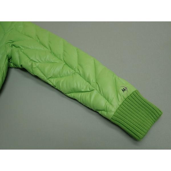 MOONSTONE ダウンジャケット ロゴ 緑