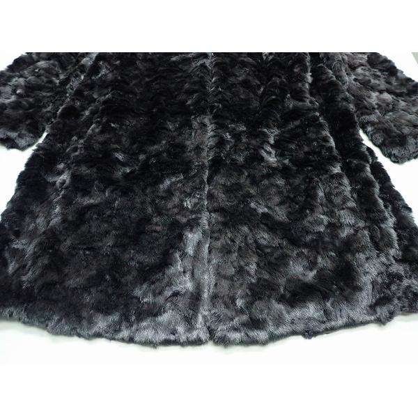 ローラアシュレイ laura ashley フェイクファーロングウールコート