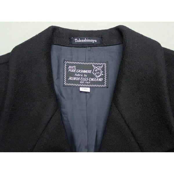 Takashimaya ロングコート・13AR□高島屋/カシミヤ100/100サイズ